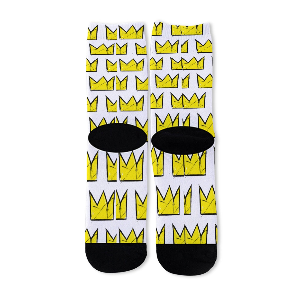 Inspired: Basquiat- Crown Me Unisex Long Socks