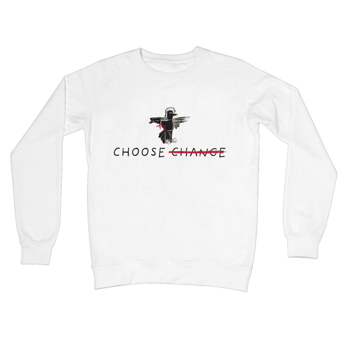 Inspired: Basquiat Choose Change Crew Neck Sweatshirt