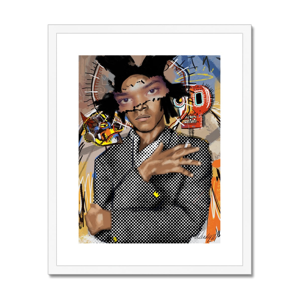 Inspired: Basquiat Versus Framed & Mounted Print