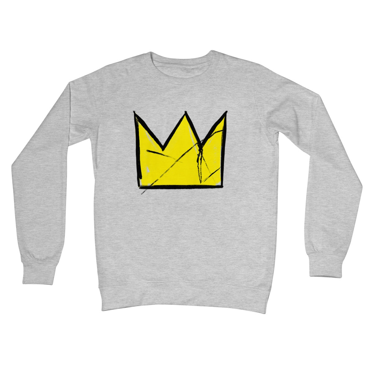 Inspired: Basquiat Crown Me Crew Neck Sweatshirt