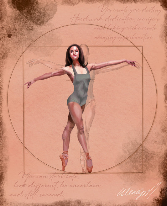 Black Woman Empowerment: Vitruvian Woman