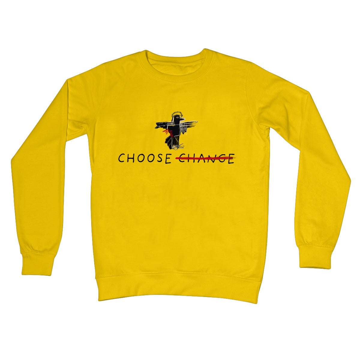 Inspired: Basquiat Choose Change Crew Neck Sweatshirt