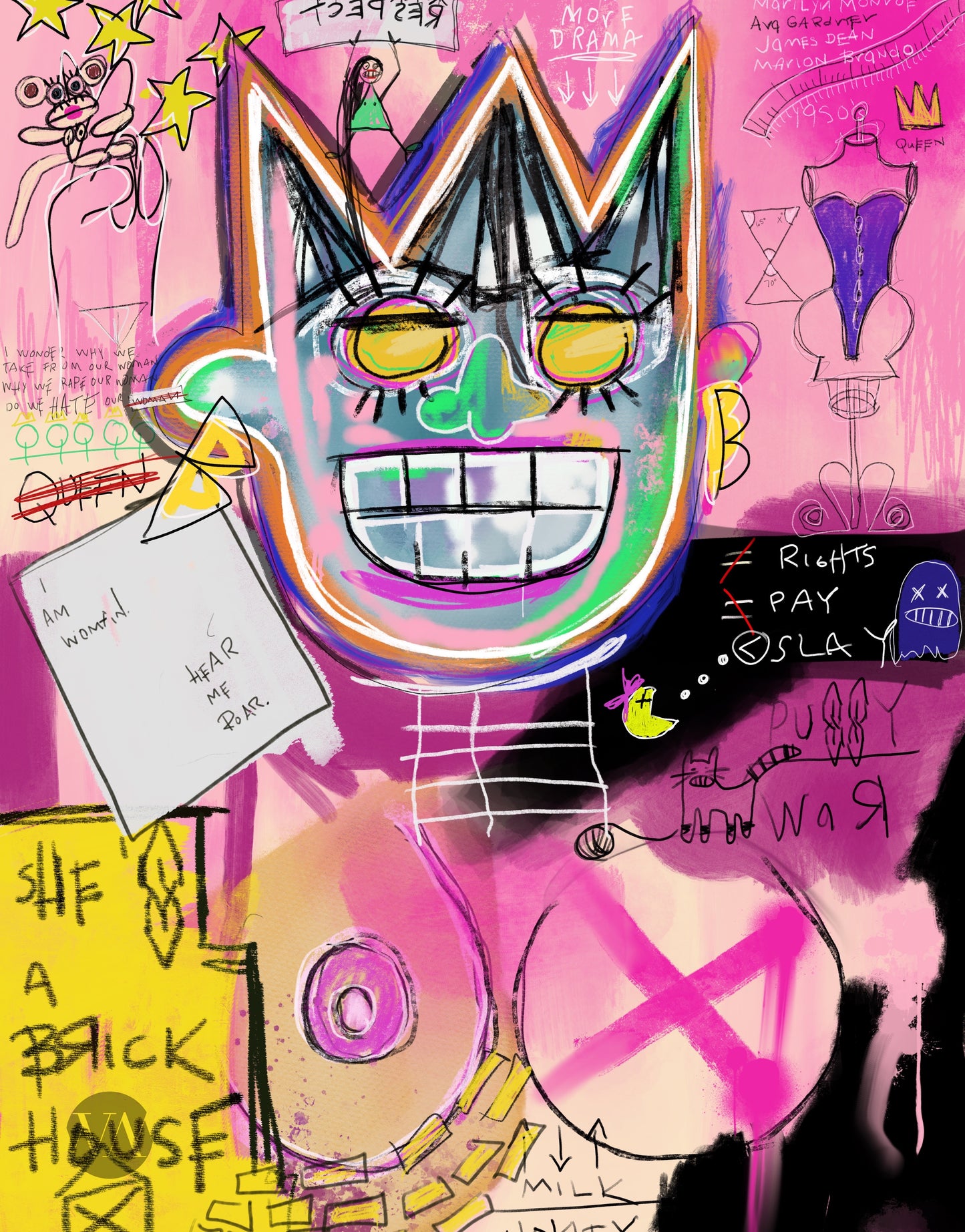 Inspired Basquiat: Her