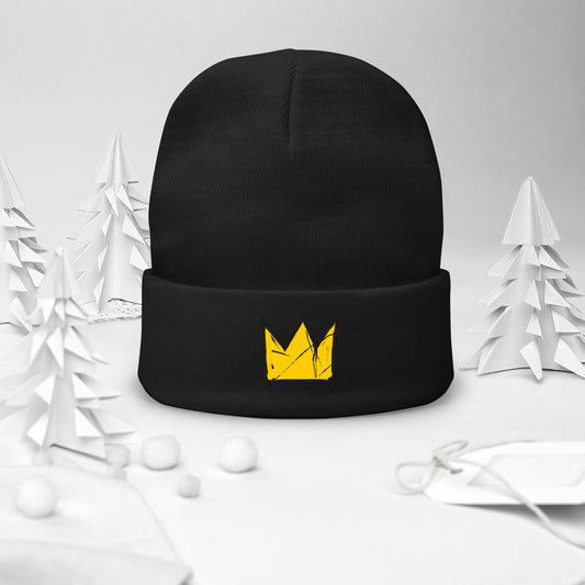 Inspired: Basquiat (Crown Me Embroidered Beanie)